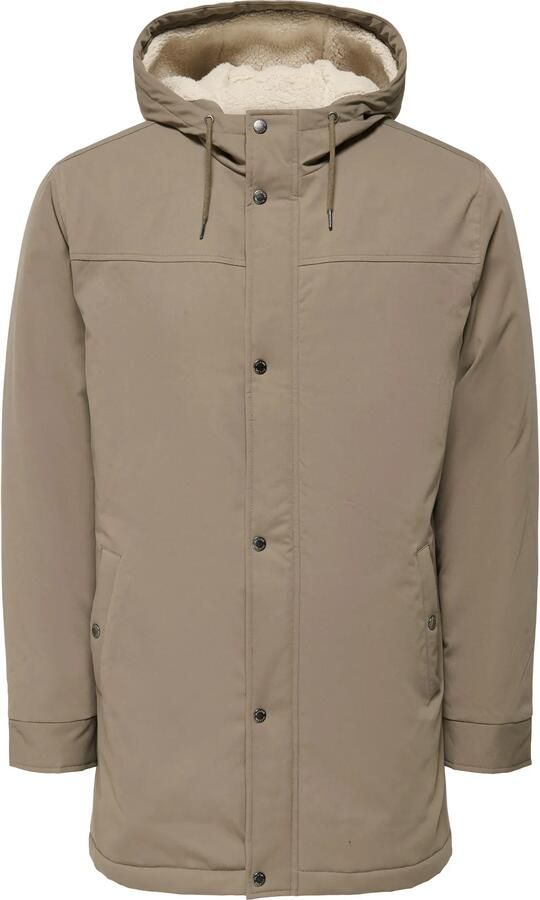 Only & Sons Regular fit parka met teddybont in de capuchon model 'ALEXANDER'