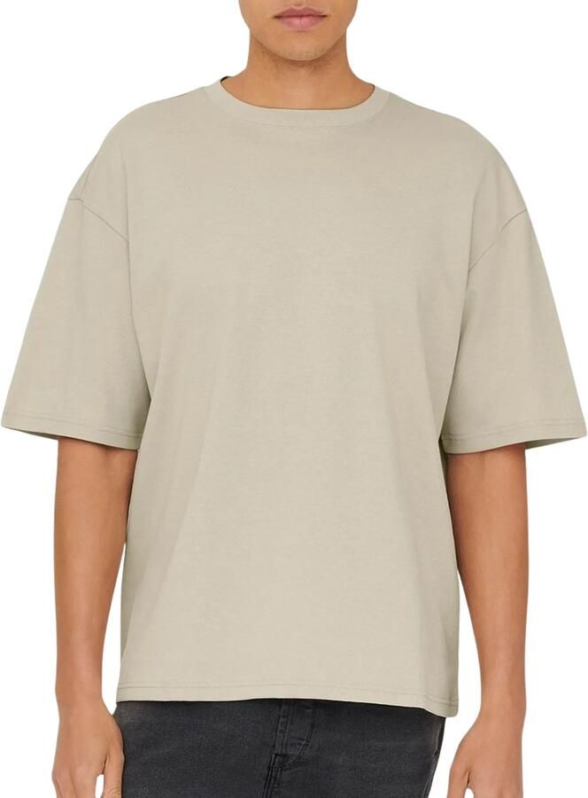 Only & Sons Boxy fit T-shirt van katoenmix model 'CASPIAN AIRFLEX BOXY' - Foto 3