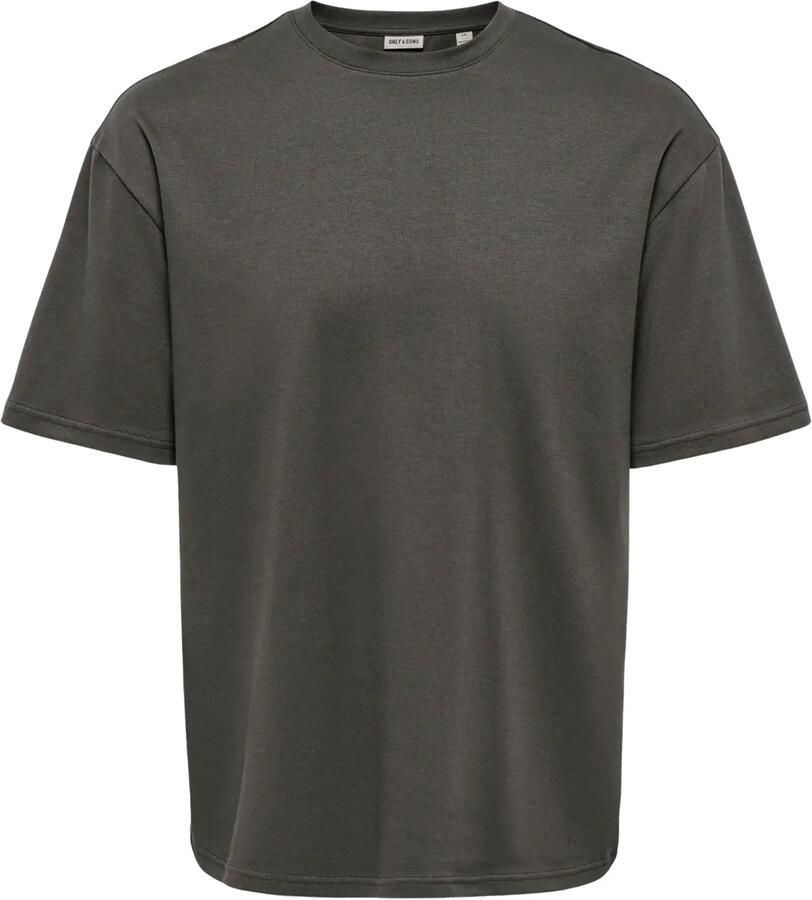 ONLY & SONS boxy T-shirt grijsgroen - Foto 3