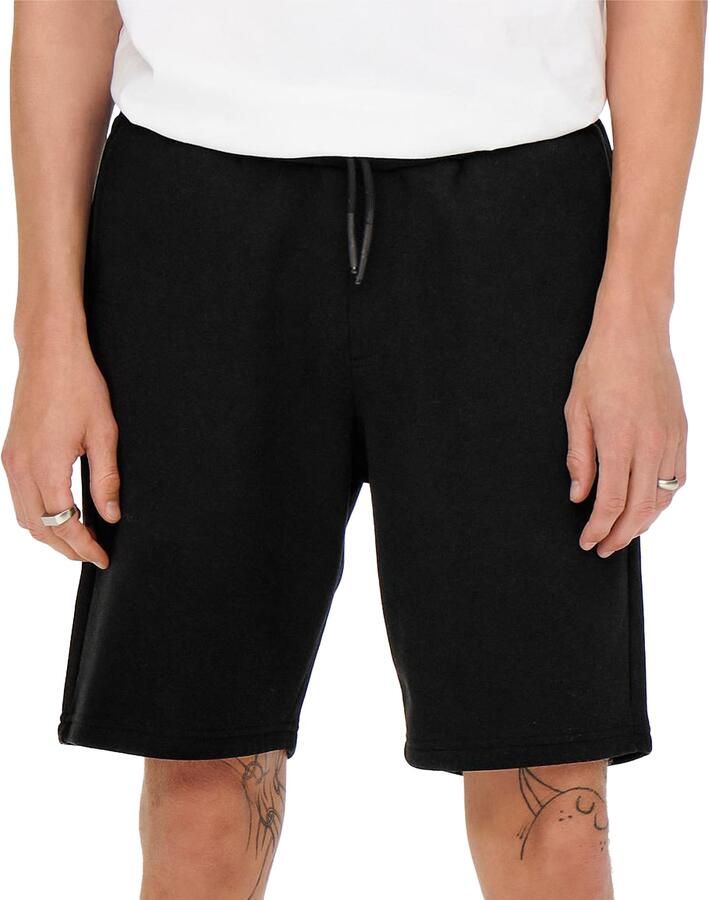 ONLY & SONS regular fit sweatshort Ceres black - Foto 2