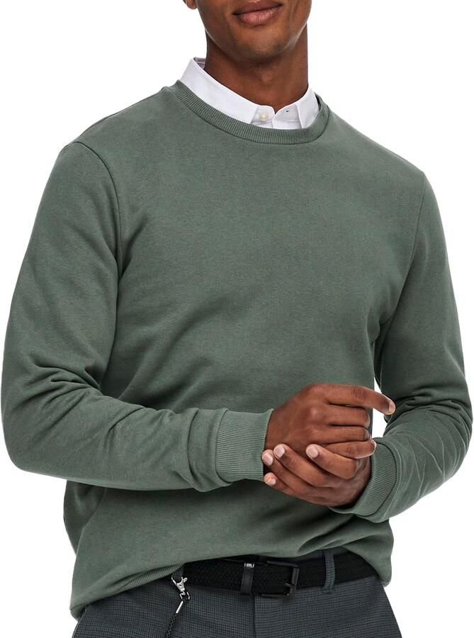 Only & Sons Sweatshirt met ronde hals model 'Ceres' - Foto 10
