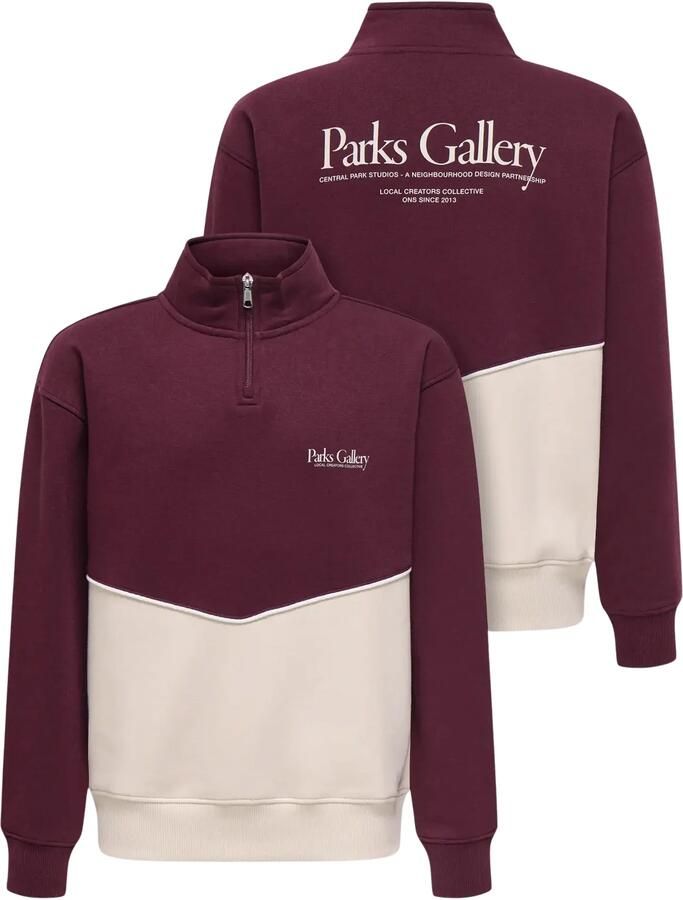 Only & Sons Ceres RLX Half-Zip Parks High Neck Sweater Junior