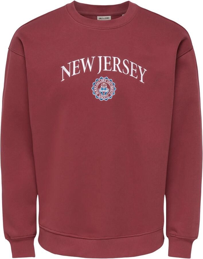 Only & Sons Connor College Relaxed Ls Crew Neck