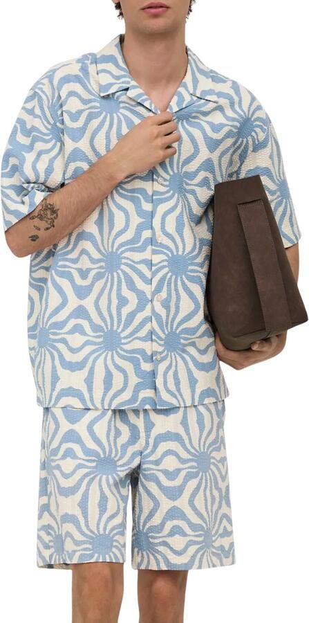 Only & Sons Cruz Relaxed Seersucker Set Heren