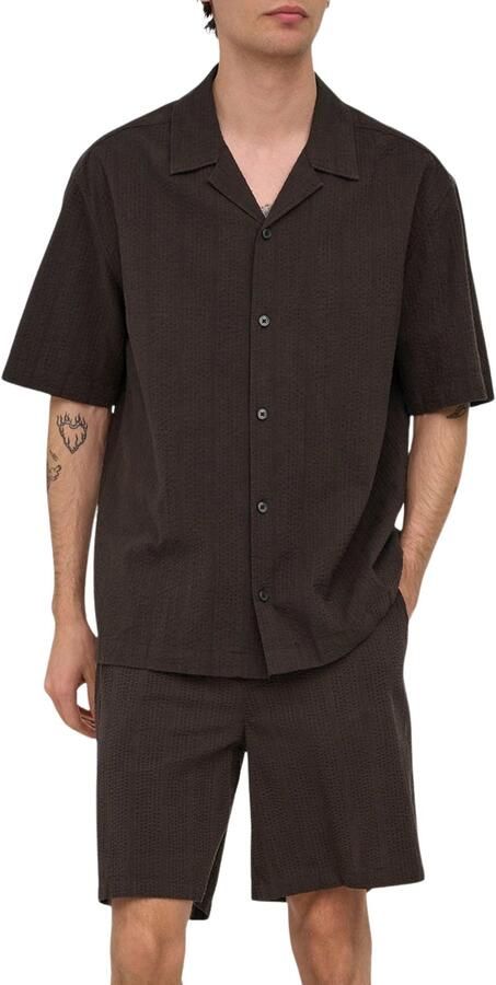 Only & Sons Cruz Relaxed Seersucker Set Heren
