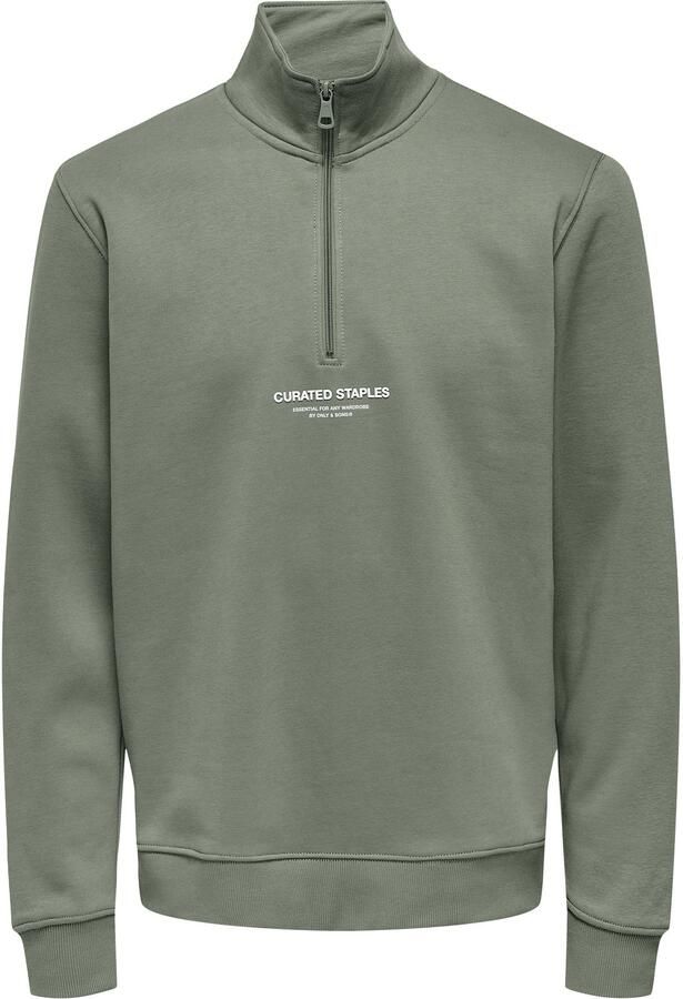 ONLY & SONS Sweatshirt ONSCURATED REG HALF ZIP SWEAT