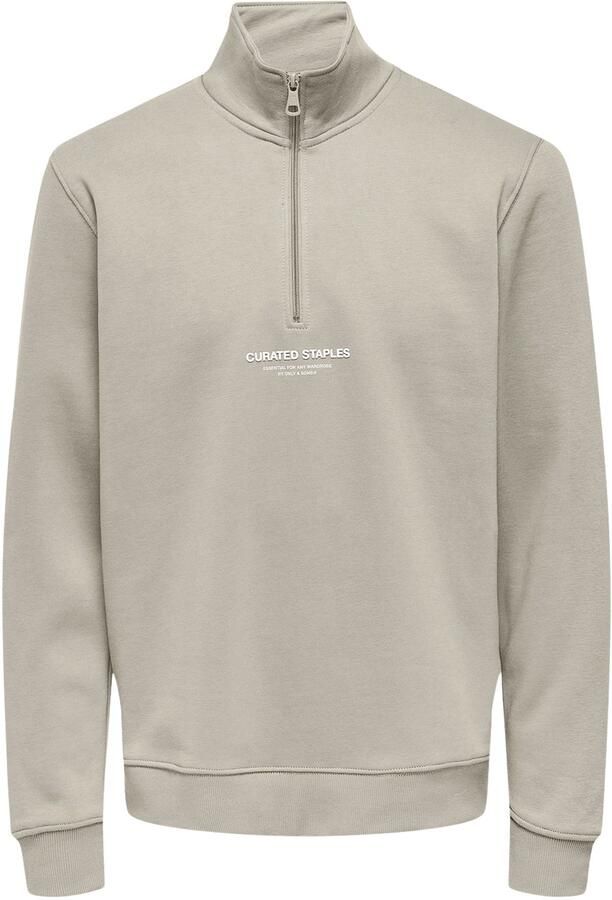 Only & Sons Curated Half Zip Sweater Heren