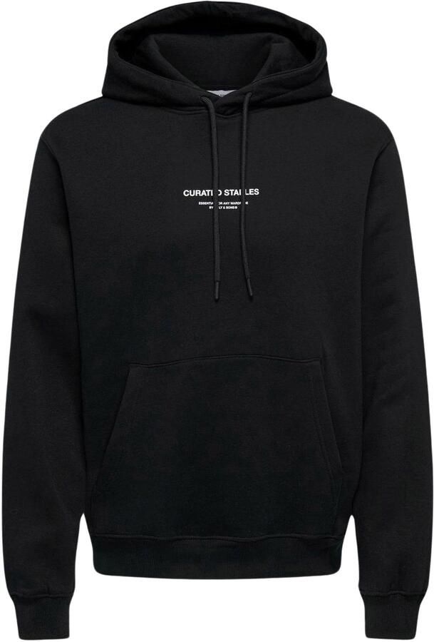 Only & Sons Samengestelde Hoodie Zwart Black Heren
