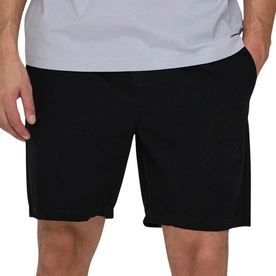 ONLY & SONS ONSDAVID regular sweatshort zwart - Foto 3