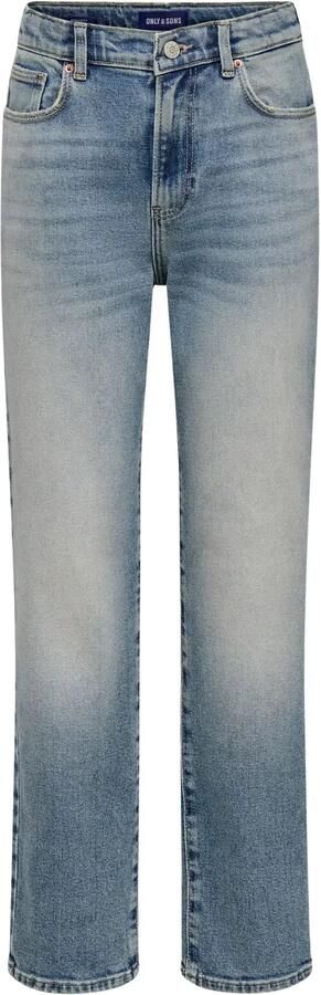 ONLY & SONS JUNIOR OSJEDGE straight leg jeans lichtblauw - Foto 3