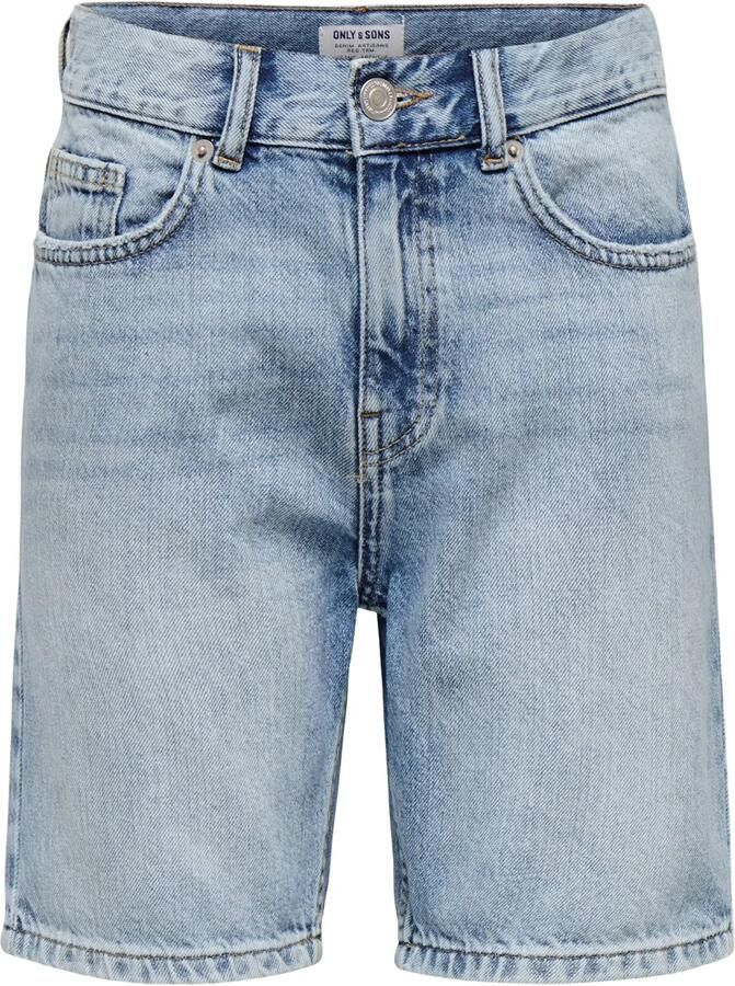 ONLY & SONS JUNIOR denim short light blue denim - Foto 3