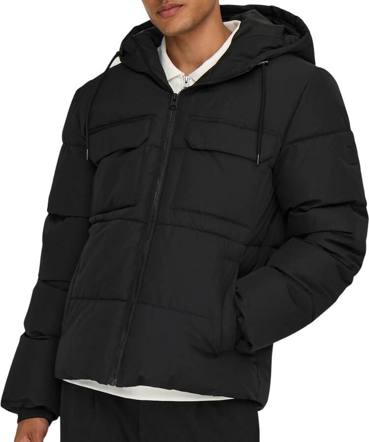 ONLY & SONS Gewatteerde jas ONSELIJAH PCKT. HOOD JACKET OTW NOOS