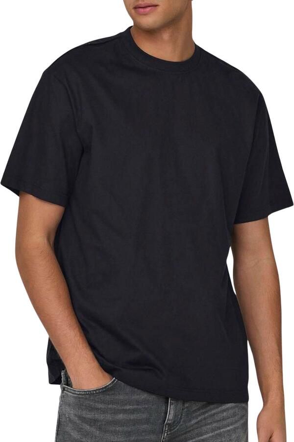 Only & Sons Heren Relax T-Shirt Korte Mouwen Black Heren - Foto 13