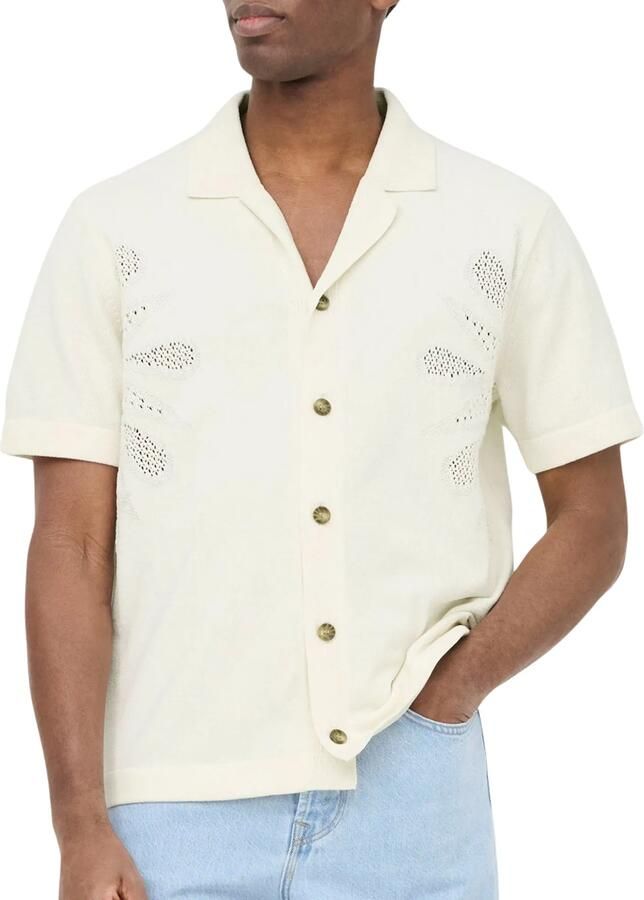 ONLY & SONS regular casual overhemd gebreid ecru - Foto 5