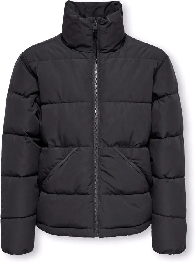 ONLY & SONS JUNIOR gewatteerde winterjas antraciet - Foto 2