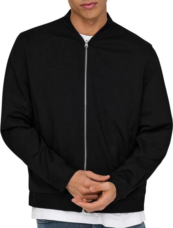 Only & Sons Sweatjack met opstaande kraag model 'MARK'