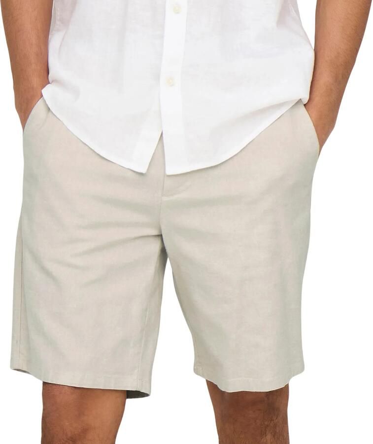 ONLY & SONS Chino-short ONSMARK 0011 COTTON LINEN SHORTS NOOS - Foto 3