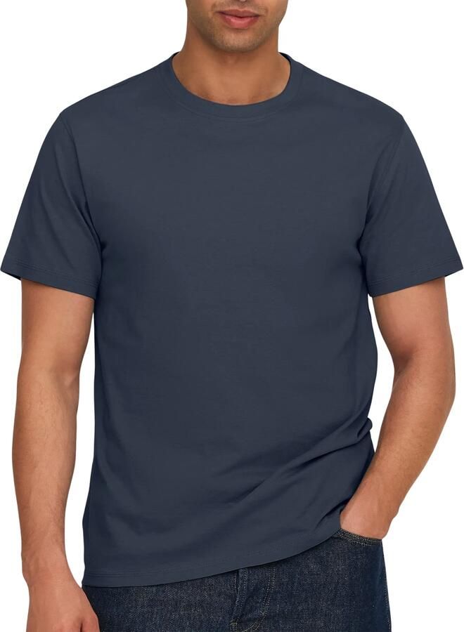 ONLY & SONS Shirt met ronde hals ONSMAX LIFE REG SS STITCH TEE - Foto 3