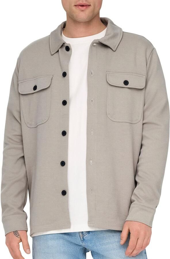 ONLY & SONS Overhemd met lange mouwen ONSNEWKODYL OVERSHIRT SWEAT NOOS - Foto 4