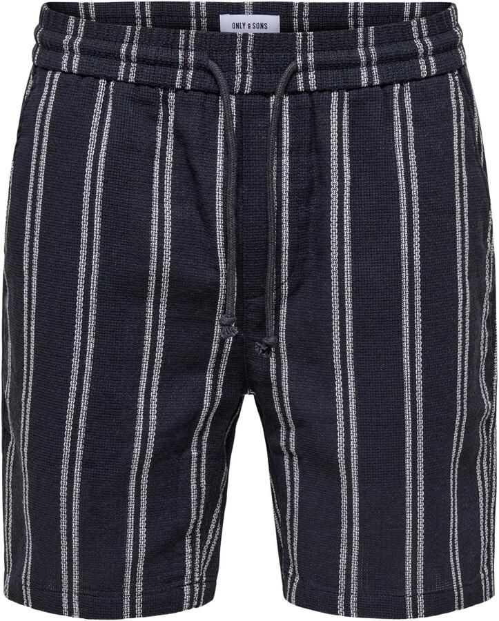 Only & Sons Onstrev Life Regular Structured Stripe Shorts