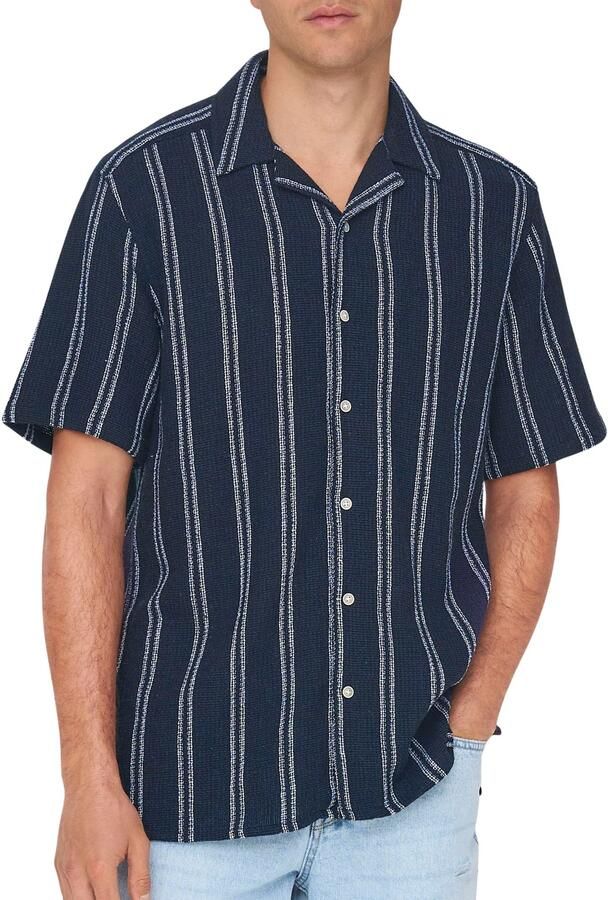 Only & Sons Vrijetijdsoverhemd met reverskraag model 'TREV' - Foto 4