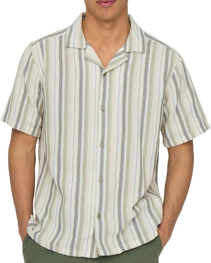 Only & Sons Overhemd Korte Mouw Only & Sons ONSTREV