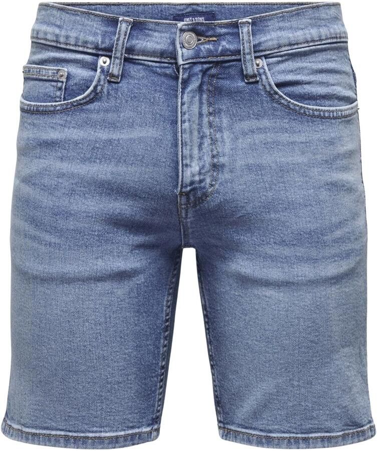 ONLY & SONS regular denim short ONSWEFT medium blue