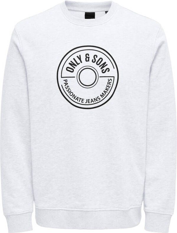 Only & Sons NorHeren Logo Hoodie White Heren