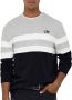 ONLY & SONS gestreepte sweater ONSTHOR donkerblauw grijs wit - Thumbnail 3