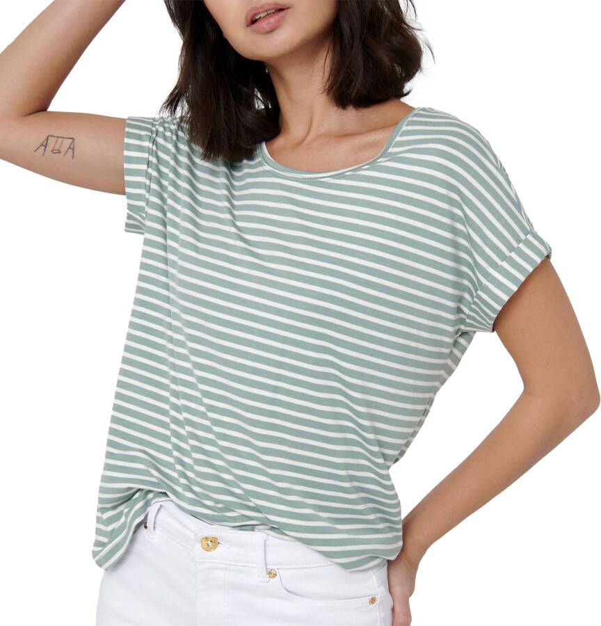 Only Moster Stripe S S Shirt Dames