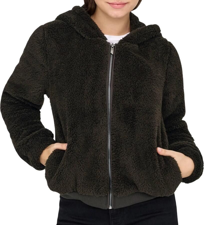 Only Pluche jas met capuchon ONLNEWANNA CONTACT SHERPA JKT OTW NOOS - Foto 2
