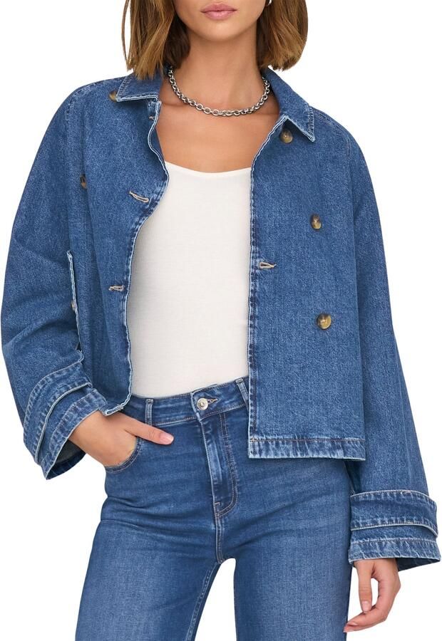 Only Regular fit jeansjack van puur katoen model 'APRIL'