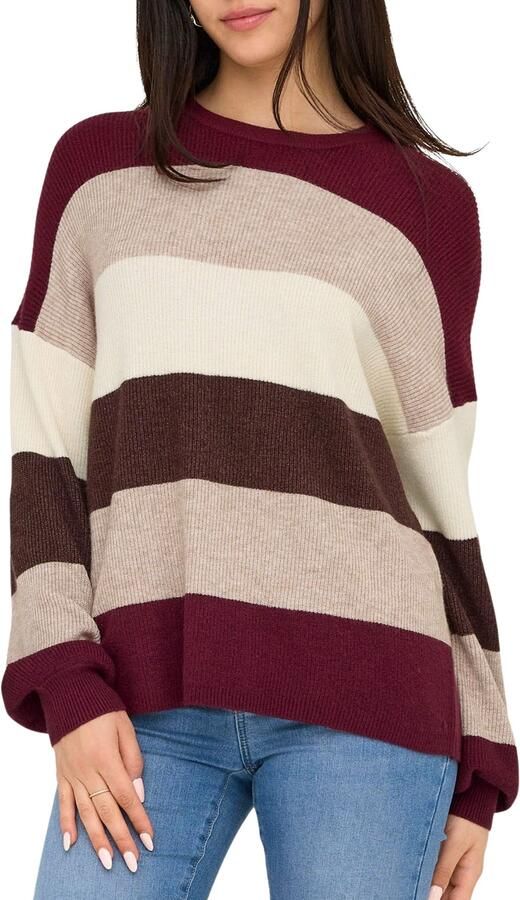 Only Loose fit gebreide pullover van viscosemix model 'ATIA'