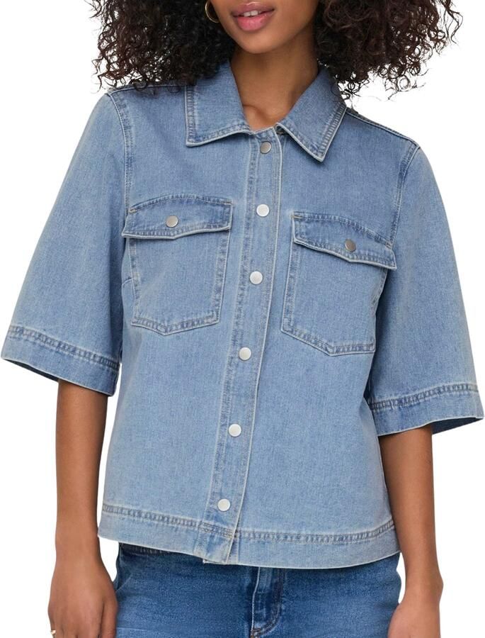 Only Belle SS Denim Blouse Dames - Foto 4