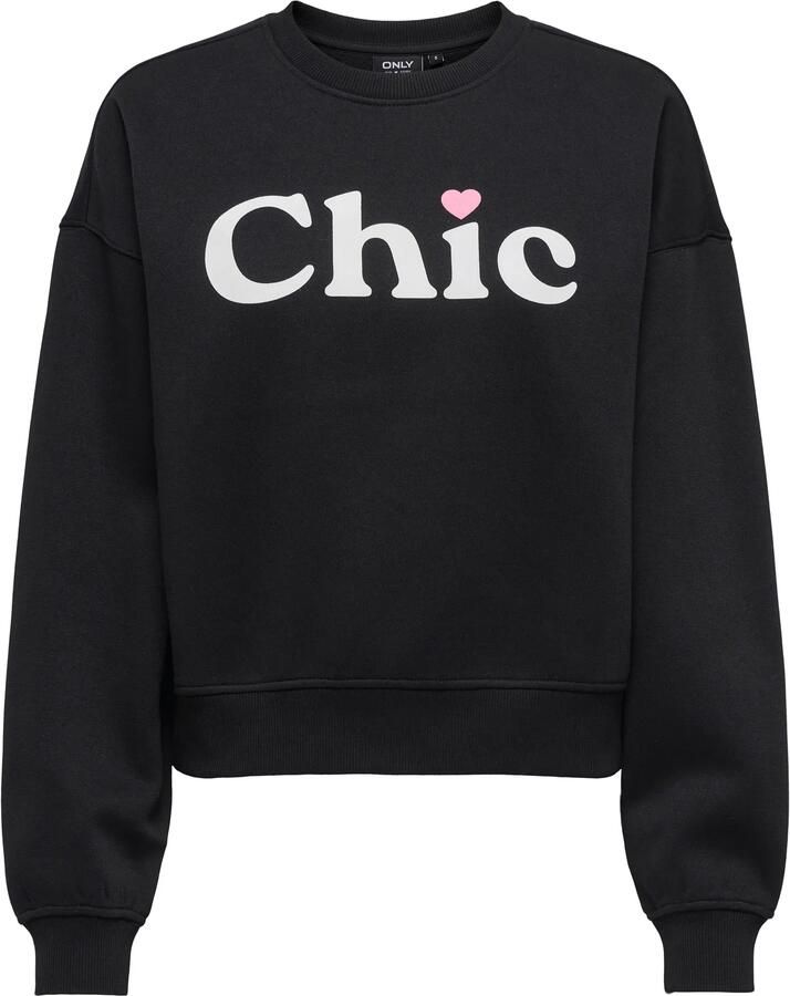 Only Best Print Crew Sweater Dames