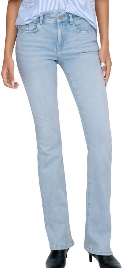 Only Slim fit bootcut jeans van katoenmix Model 'BLUSH' - Foto 5