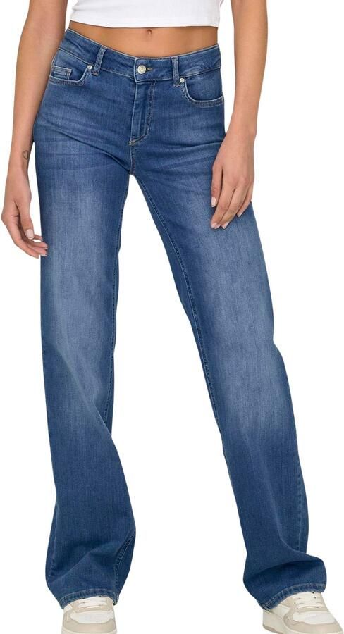 Only Straight jeans ONLBLUSH – Straight fit met klassiek 5-pocket-design straight fit denim jeans katoenmix coinpocket effen - Foto 8