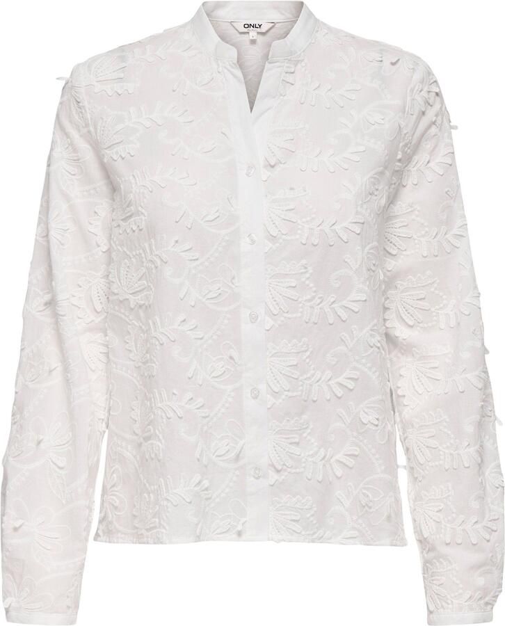 Only Blouse ONLCARMEN FR L S 3D EMB SHIRT