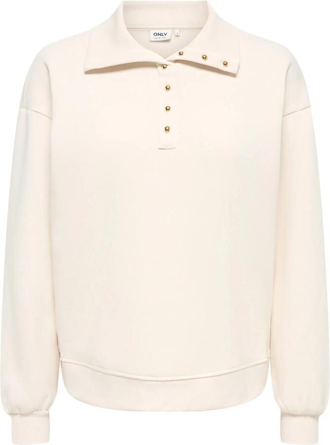 Only Coralie Button Sweatshirt Dames