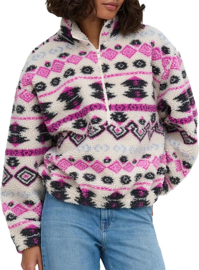 Only Regular Fit sweatshirt met all-over motief model 'JANNE' - Foto 1