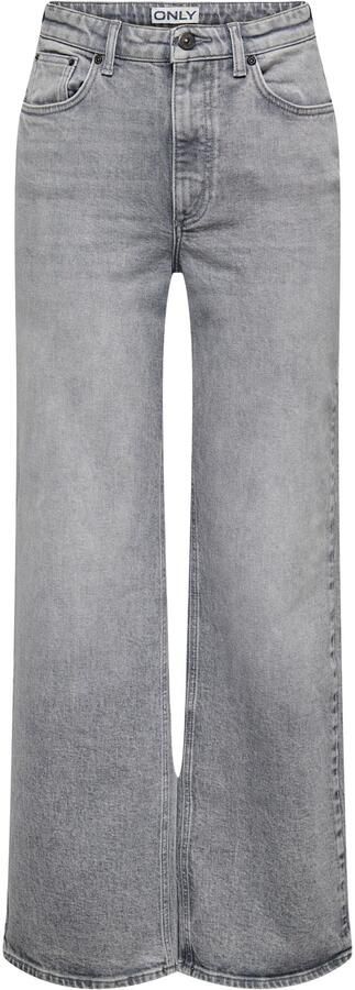 Only Wide fit high rise jeans van hoogwaardige katoenmix model 'JUICY' - Foto 2