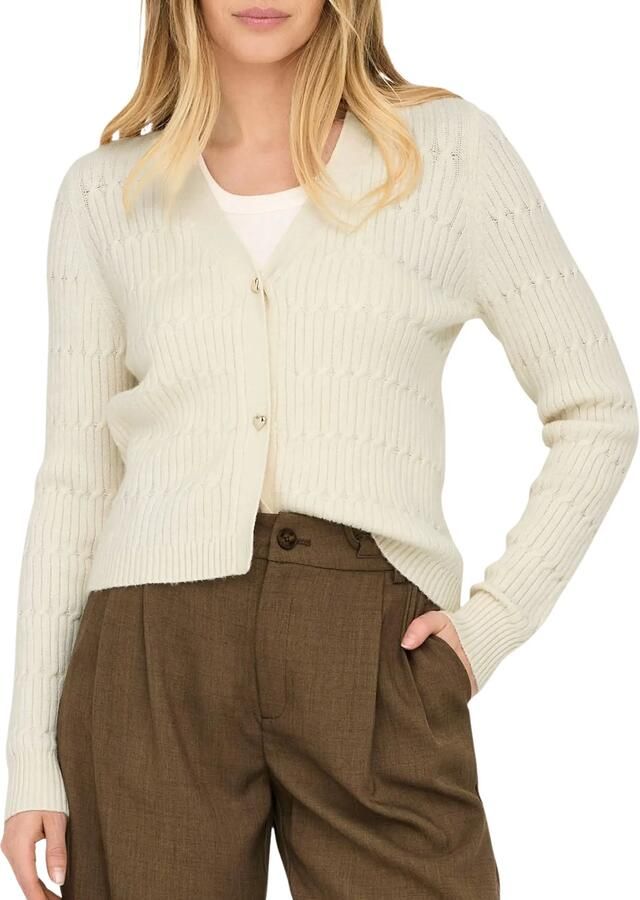 Only Vest ONLKATIA LS CABLE V-NECK CARDIGAN CC KNT - Foto 8