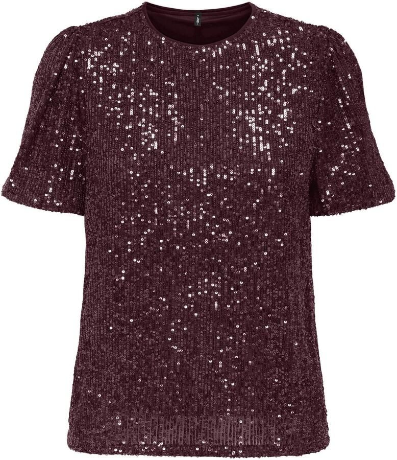 Only Lana Loose Sequins Top Dames