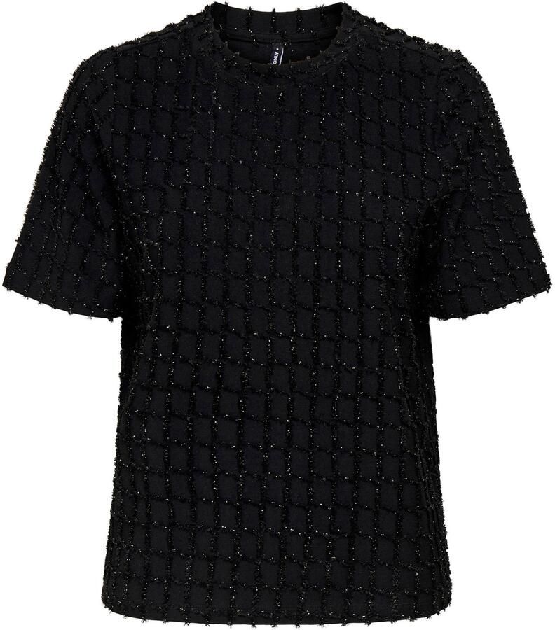 Only Lines Life 2 4 Glitter Top Dames