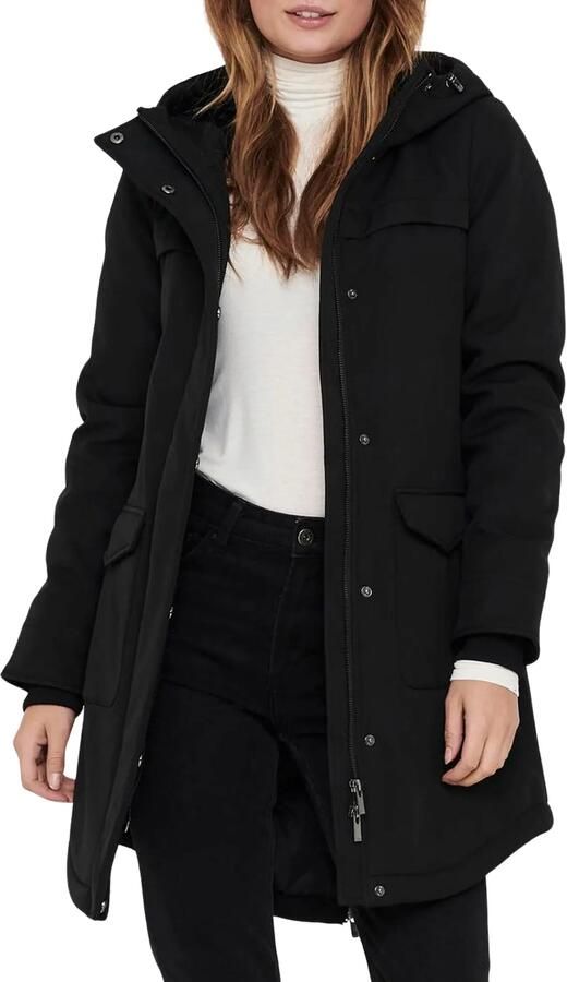Only Zwarte Parka Jas voor Vrouwen Black Dames - Foto 2