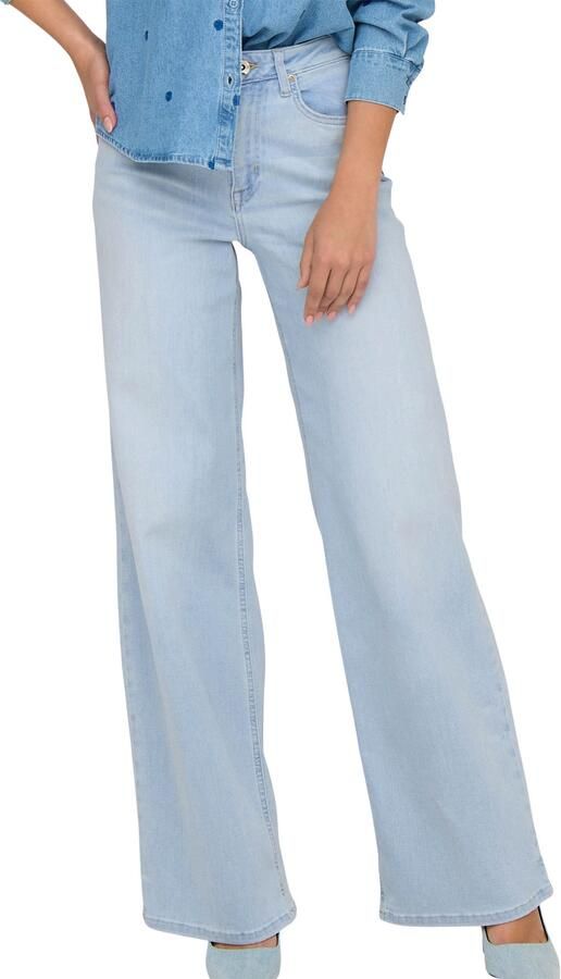 Only High-waist jeans ONLMADISON BLUSH HW WIDE DNM CRO495 NOOS