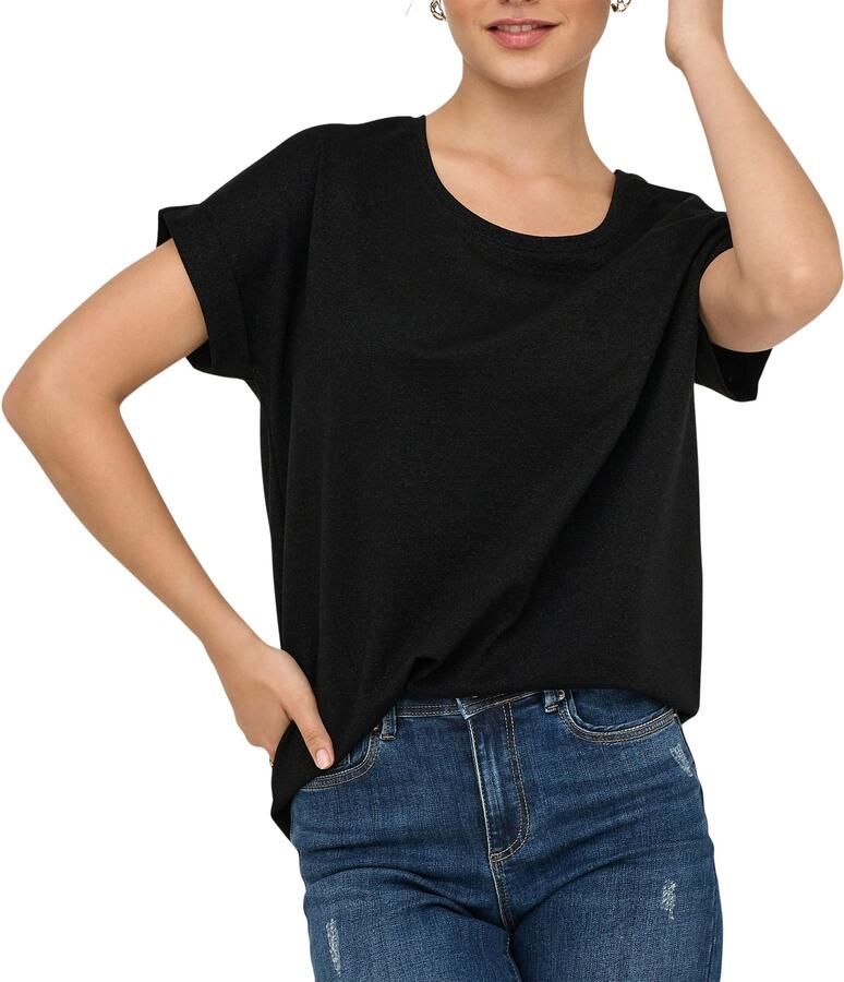 Only Shirt met korte mouwen ONLMOSTER GLITTER S S TOP NOOS JRS - Foto 2