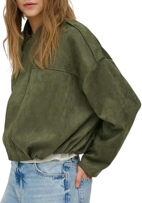 Only Moon-Stina Faux Suede Bomberjack Dames - Foto 4