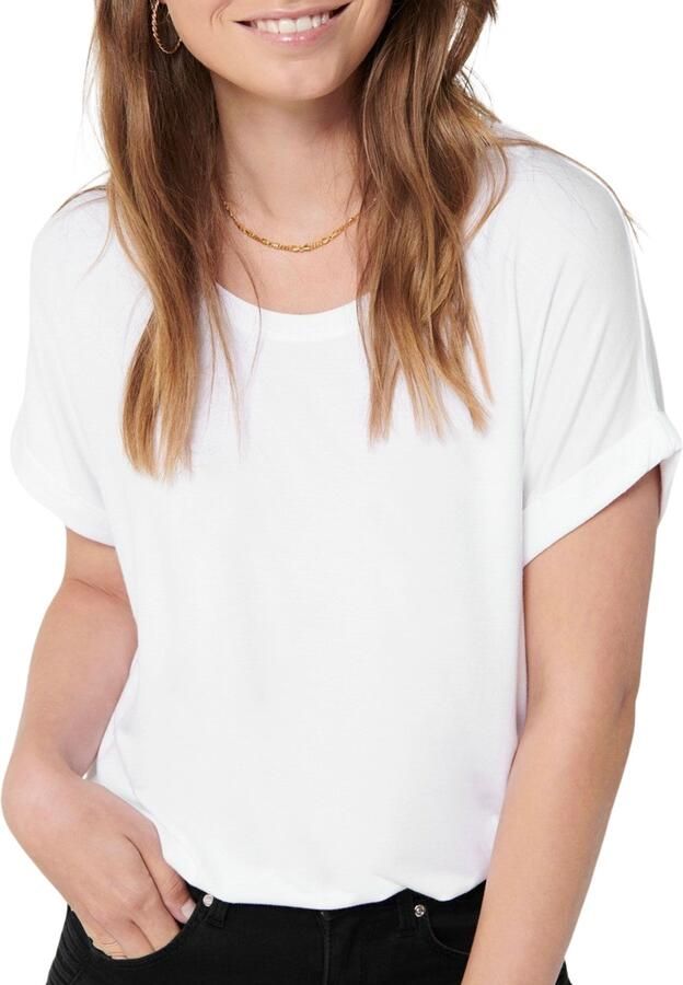 Only T-shirt ONLMOSTER – T-shirt met gemêleerde look en elastisch materiaal - Foto 4