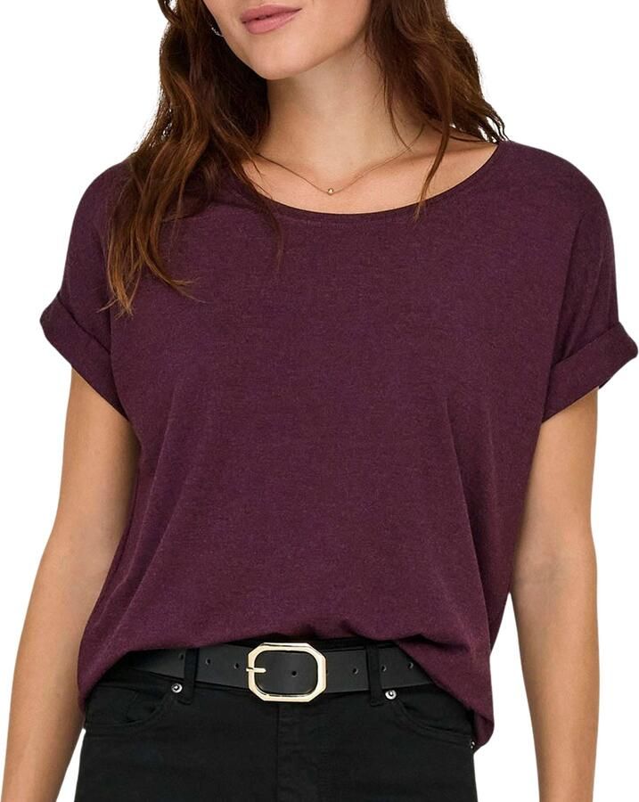 Only T-shirt ONLMOSTER – Shirt met korte mouwen en omslag en klassieke look